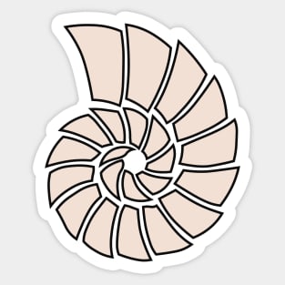 Separate Parts Shell Pattern Sticker